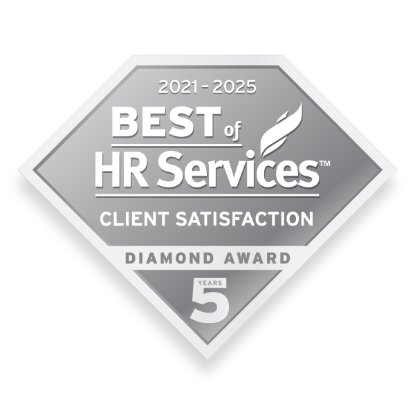 2025 Best of HR Services Client 5 Year Diamond
